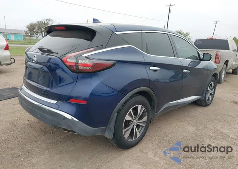 2020 Nissan Murano S Fwd z USA, uszkodzony, nr VIN 5N1AZ2AJ0LN146723